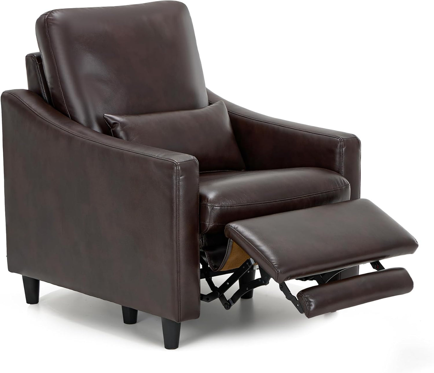 COLAMY Power Recliner: Premium Leather, Adjustable Angle, Lumbar Support