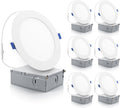 ECOELER 6 Inch Ultra Thin LED Recessed Ceiling Lights - Slim Dimmable