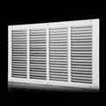 22x12 Return Air Grille Flat Vent Cover - Durable Steel Return Air