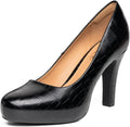 Trary Womens Heels Low Platform Pumps - Classic 3.2in Elegance