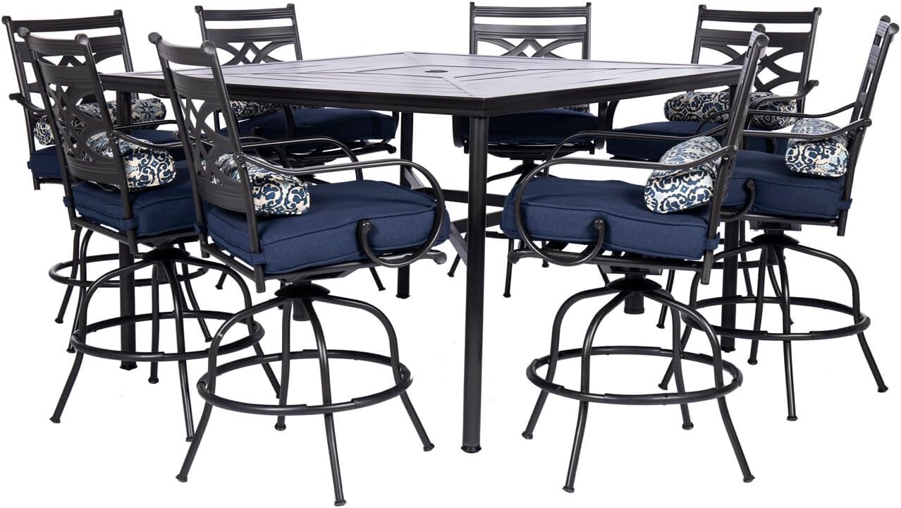 Hanover Montclair 9-Piece Outdoor Dining Set for Stylish Patios
