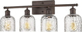 4 Light Vanity Light Fixture Over Mirror - Vintage Oil Rubbed Bronze