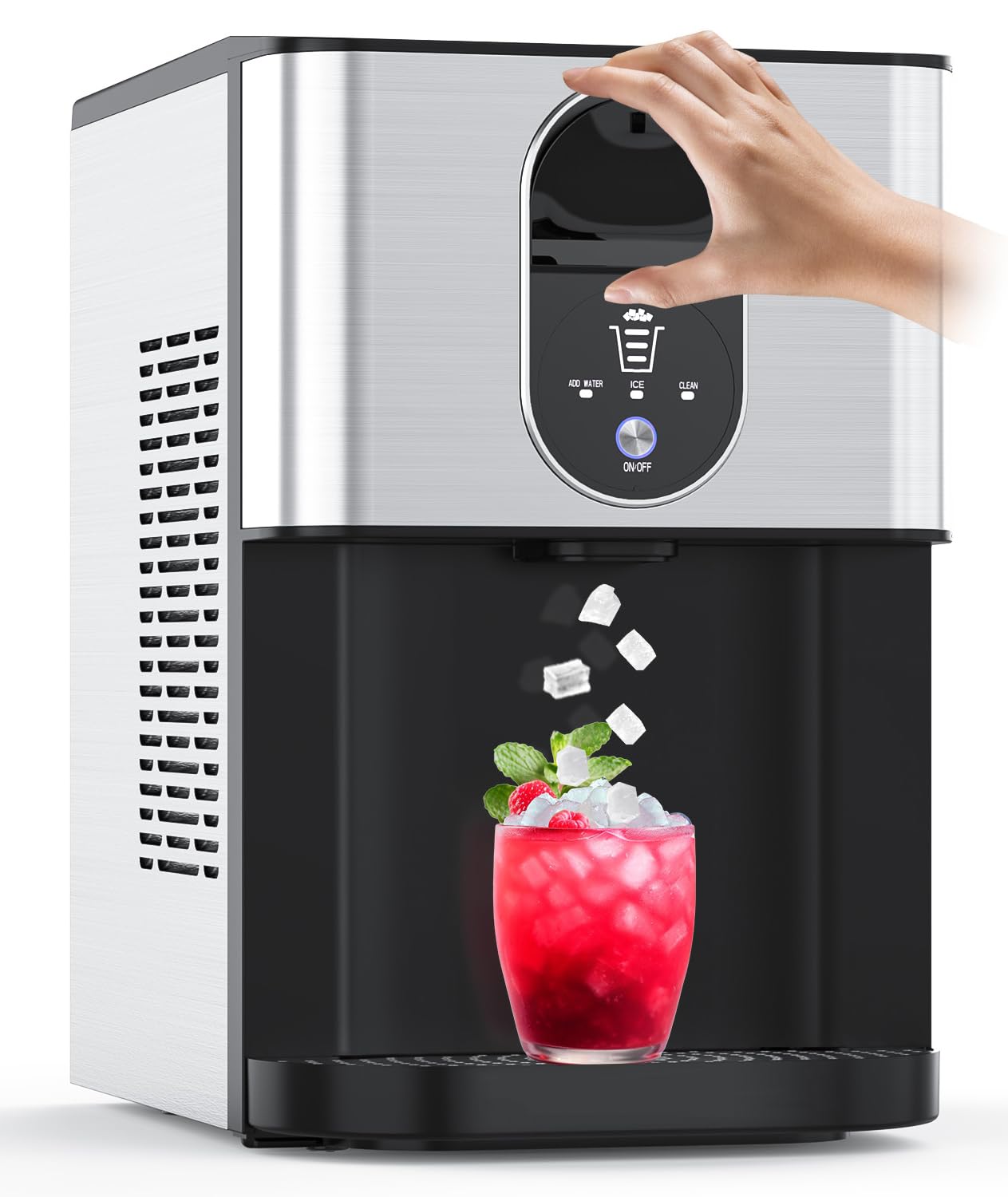 Nugget Ice Makers Countertop for Soft Chewable Ice at Home