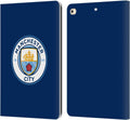 Manchester City FC Obsidian Leather Wallet Case for iPad 9.7