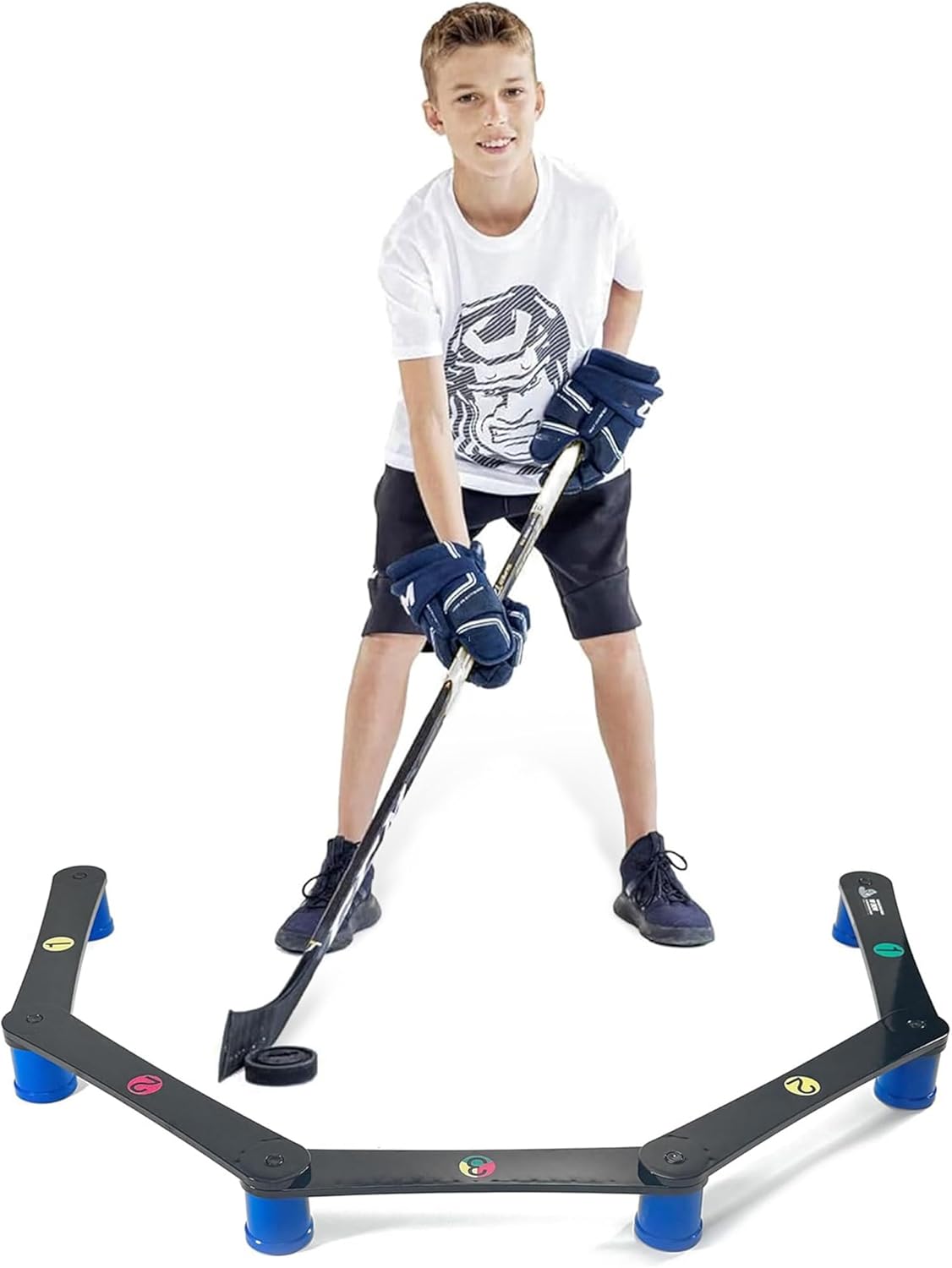 5-Rib Snake Stickhandling Training Aid for Hockey Skills Development