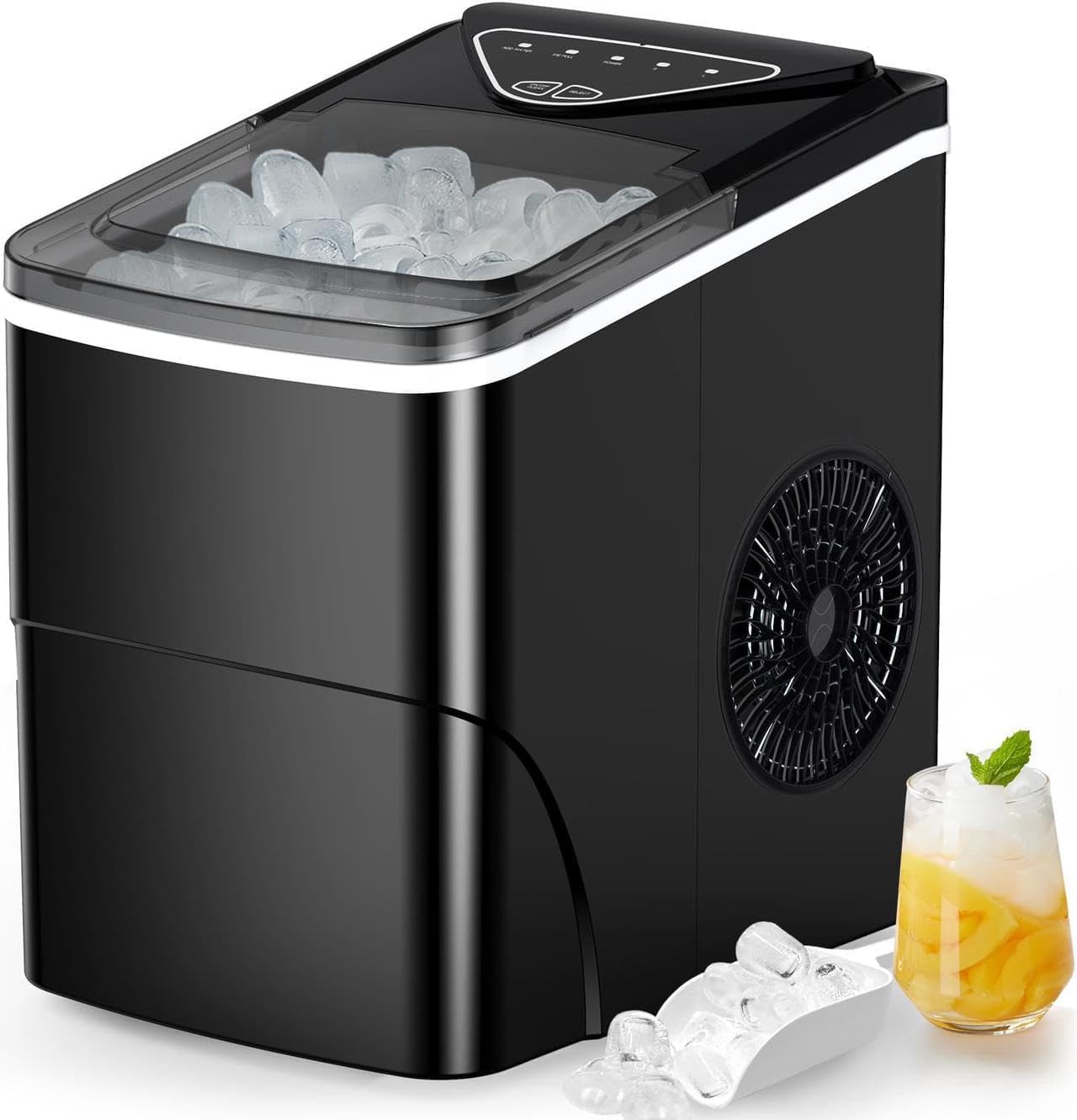 Silonn Countertop Ice Maker - Efficient Self-Cleaning Ice Machine