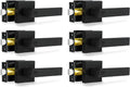 Privacy Door Levers 6 Pack Matte Black - Keyless Interior Handles