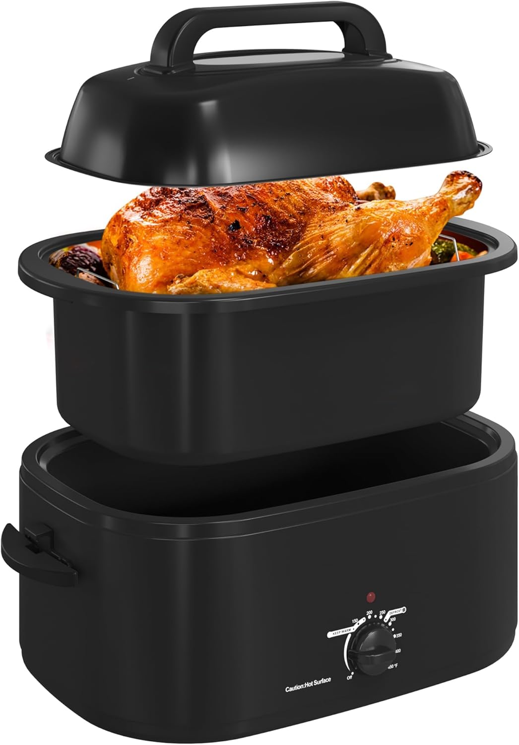 Royalcraft Roaster Oven with Self-Basting Lid for Perfect Meals