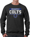 Indianapolis Colts Charcoal Crewneck Sweatshirt - Warm Game Day Wear