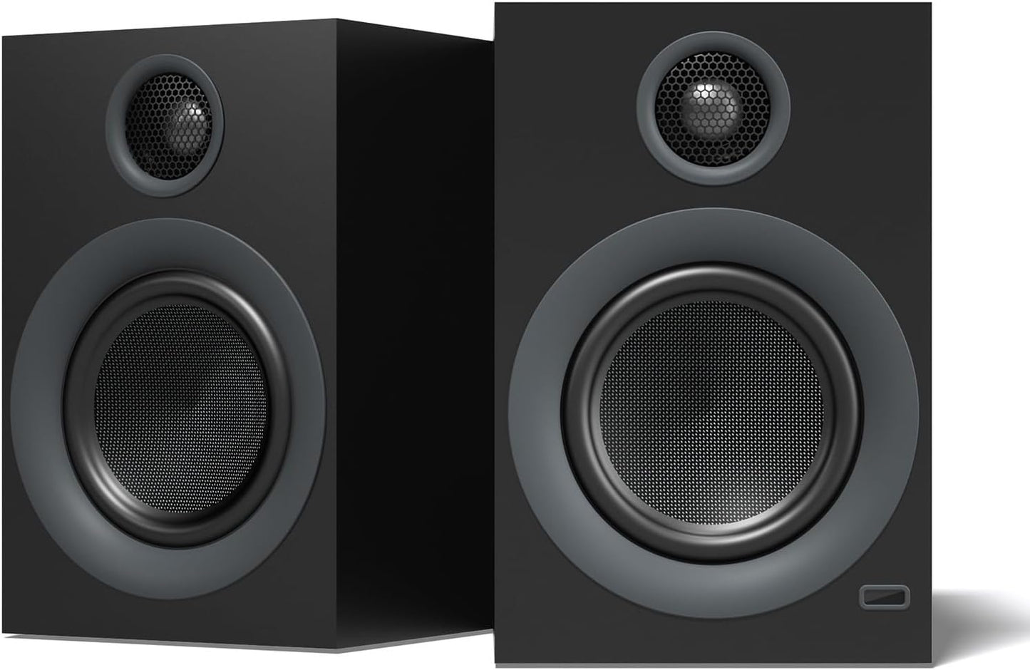 Immerse in HiFi Sound: 75W Bluetooth Bookshelf Speakers x2