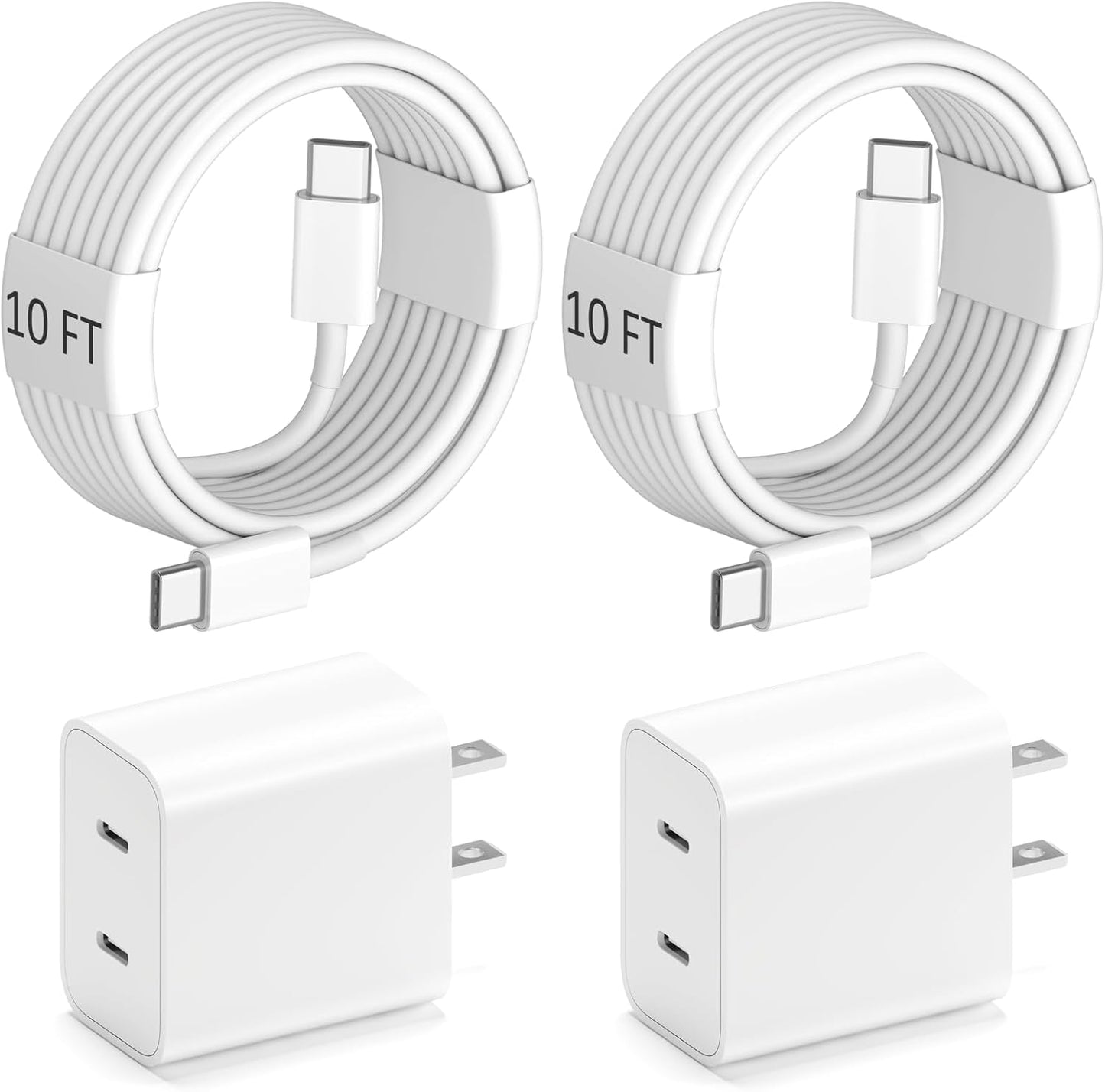 Rapid Charge iPhone Bundle - Dual C Fast Charging Set