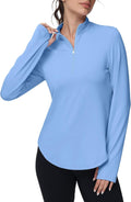 Women's Golf Polo Long Sleeve V Neck UPF 50+ - Lightweight Comfort