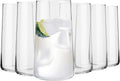 Krosno Tall Water Glasses Set of 6 - Lightweight Crystal Highball