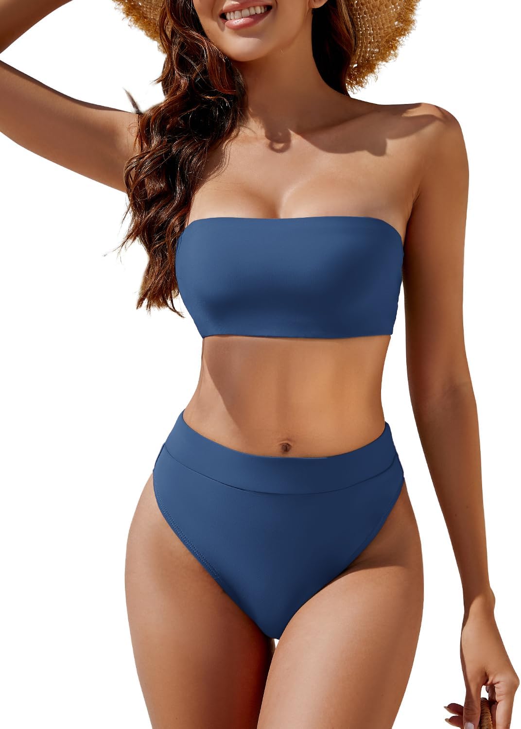 YACUN Women's High Waisted Bikini Swimsuit for Summer Fun
