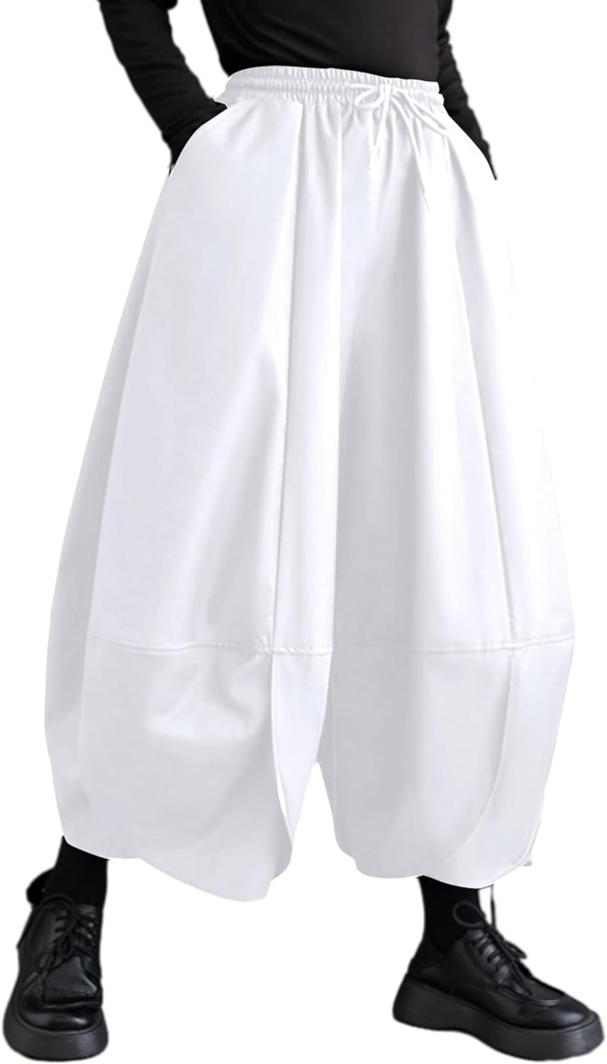 Hakama Harem Wide Leg Pants for Women - Stylish and Comfortable