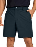 CRZ YOGA Men's All Day Comfy Golf Shorts - Lightweight Stretch 9in