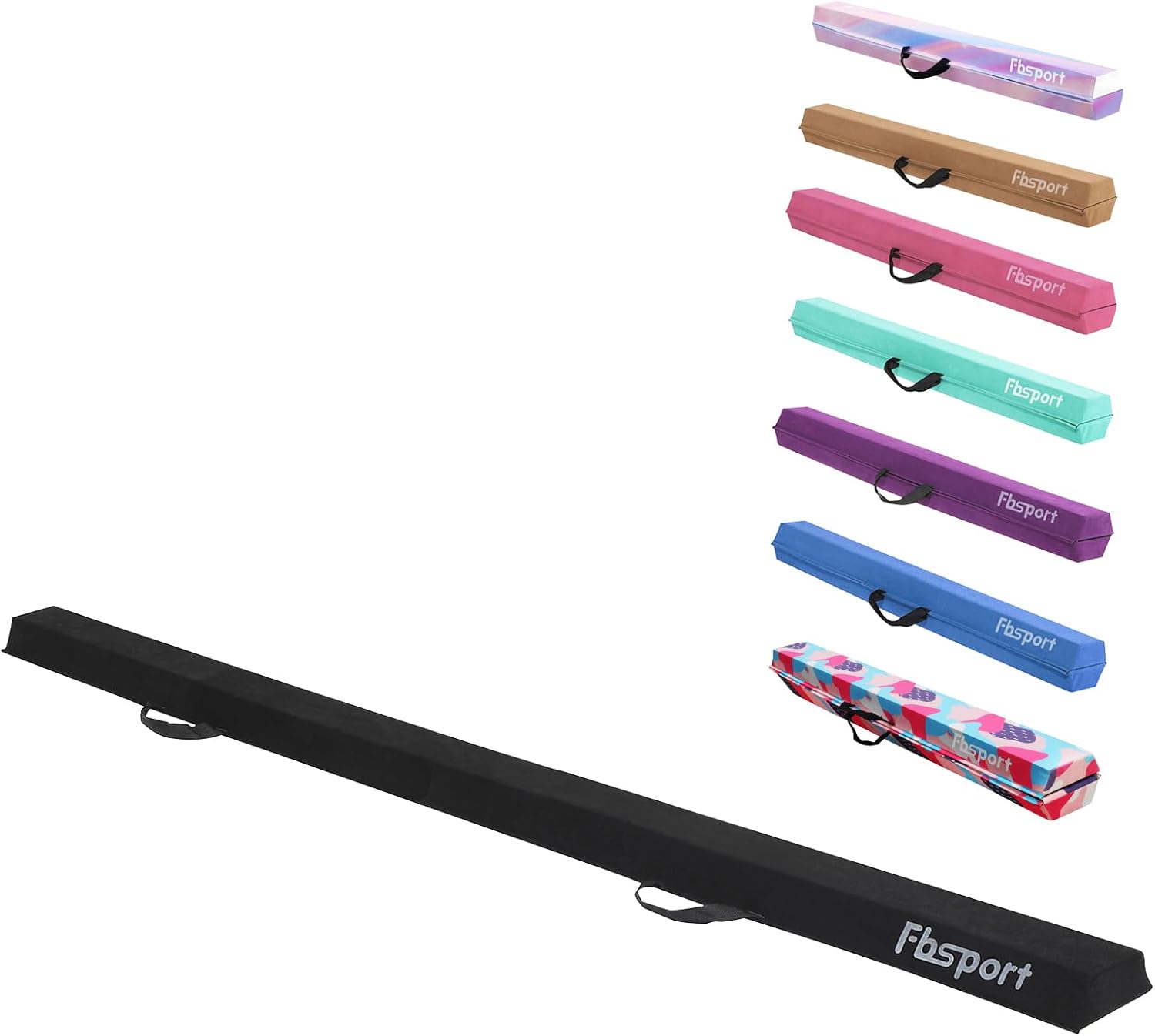 FBSPORT 8ft Folding Balance Beam for Kids and Adults Training