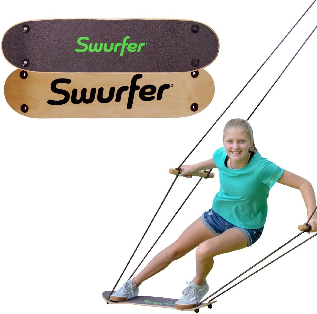 Swurfer TreeSkate Skateboard Swing for Outdoor Fun and Play