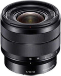 Sony E 10-18mm F4 OSS Wide-Angle Zoom Lens - Compact Superwide