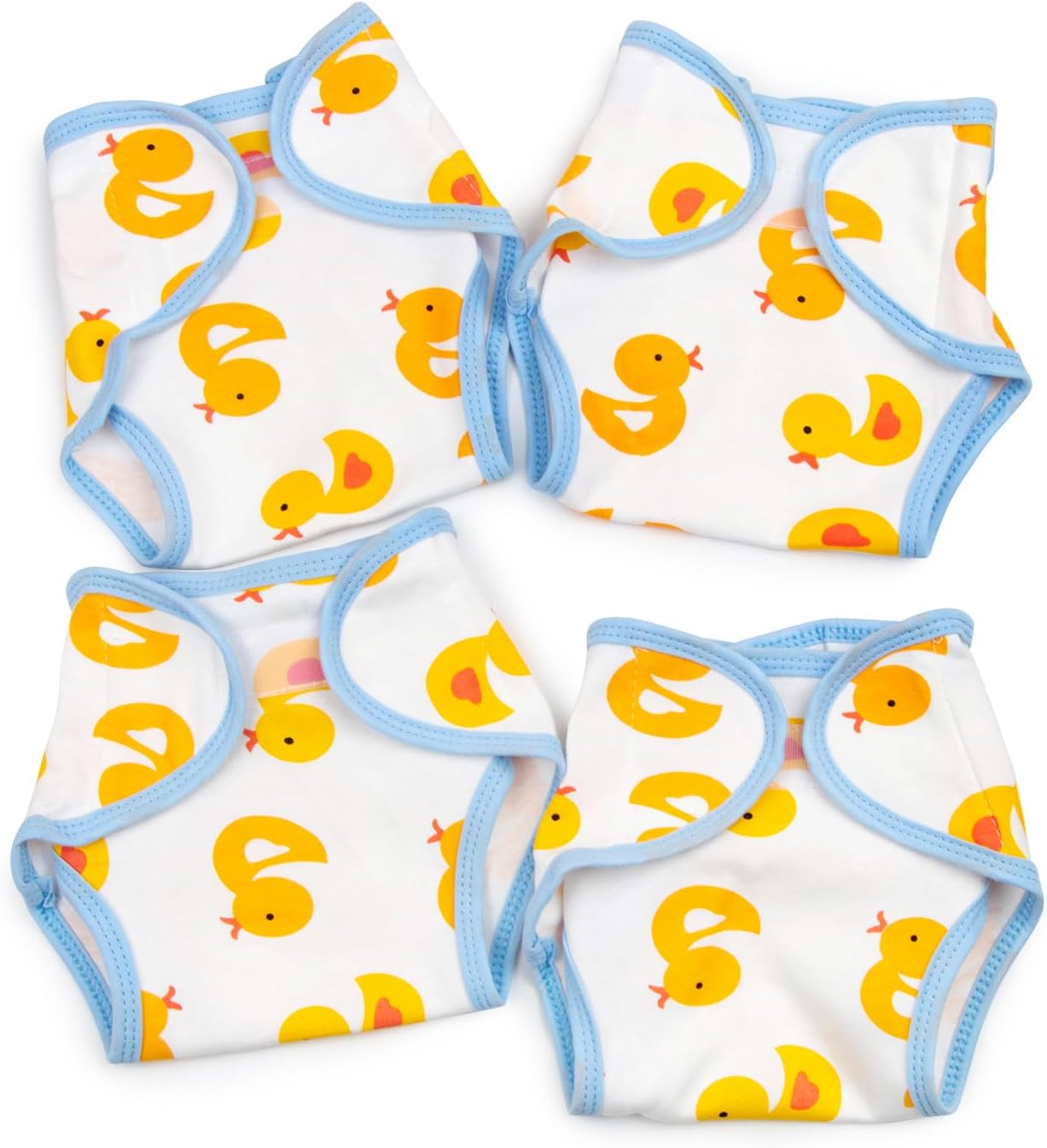 Babyfere Reusable Duck Design Doll Diapers Set