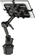 Mount-It! Cup Holder Tablet Mount for Cars - Heavy Duty Carbon Fiber