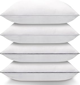 Luxury Hotel Quality Cooling Bed Pillows for Sleeping Set of 4