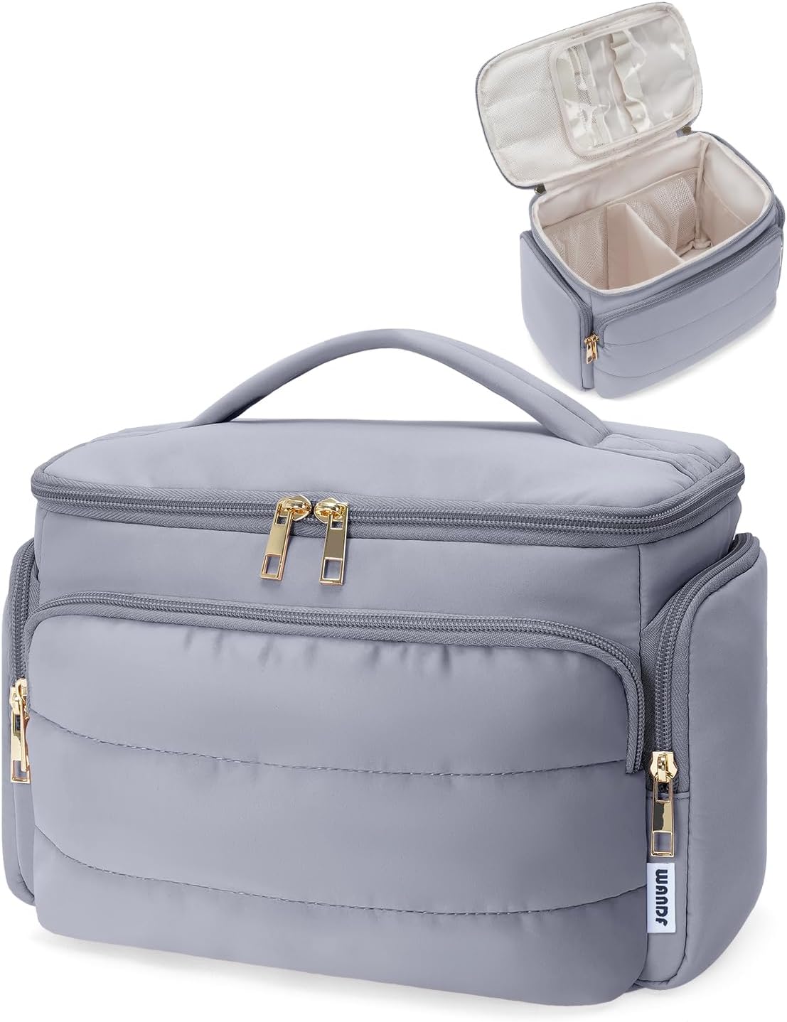 WANDF Travel Toiletry Bag for Women - Large Makeup Organizer