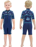 Kids Shorty Wetsuit for Girls Boys 2mm 3mm Front Zip - Warm Swim Gear