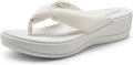 Platform Flip Flops for Women Cushioned Thong Sandals - Lightweight