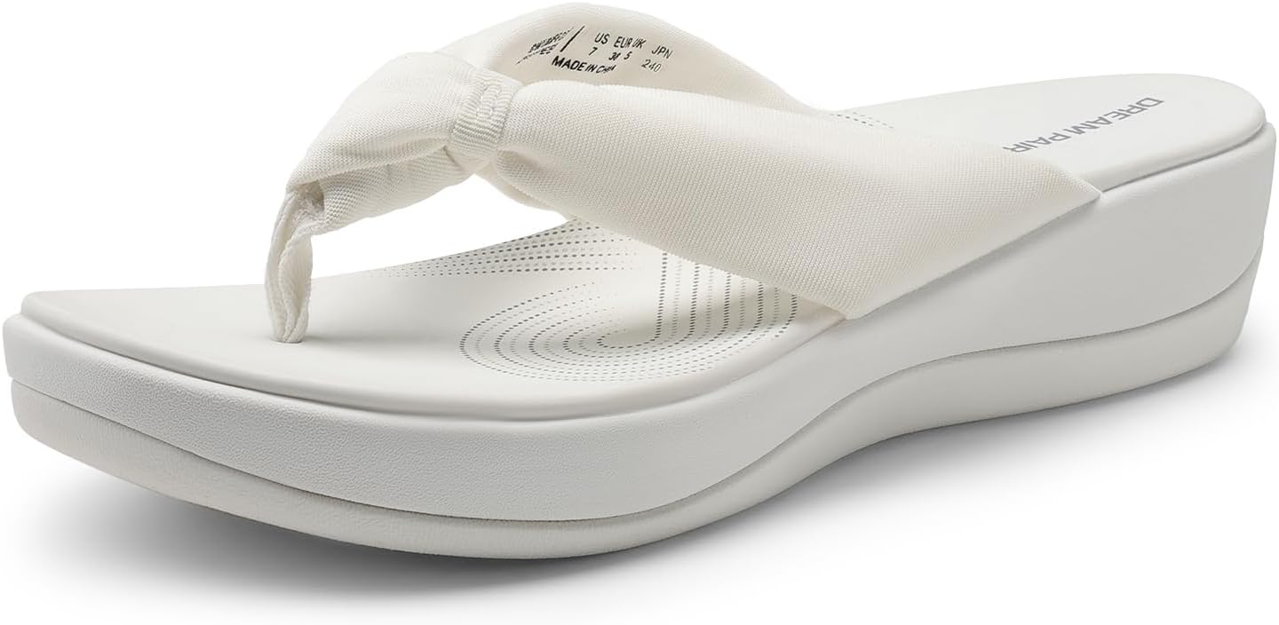 DREAM PAIRS Platform Flip Flops for Women - Stylish Comfort