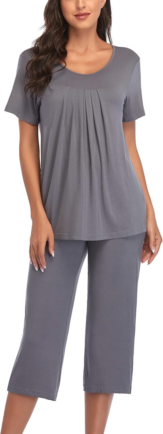 COLORFULLEAF Womens Pajama Sets for Summer Soft Sleepwear