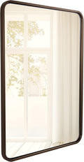 Bronze Mirror for Wall 20x28 Rounded Rectangle - Modern Vanity Mirror