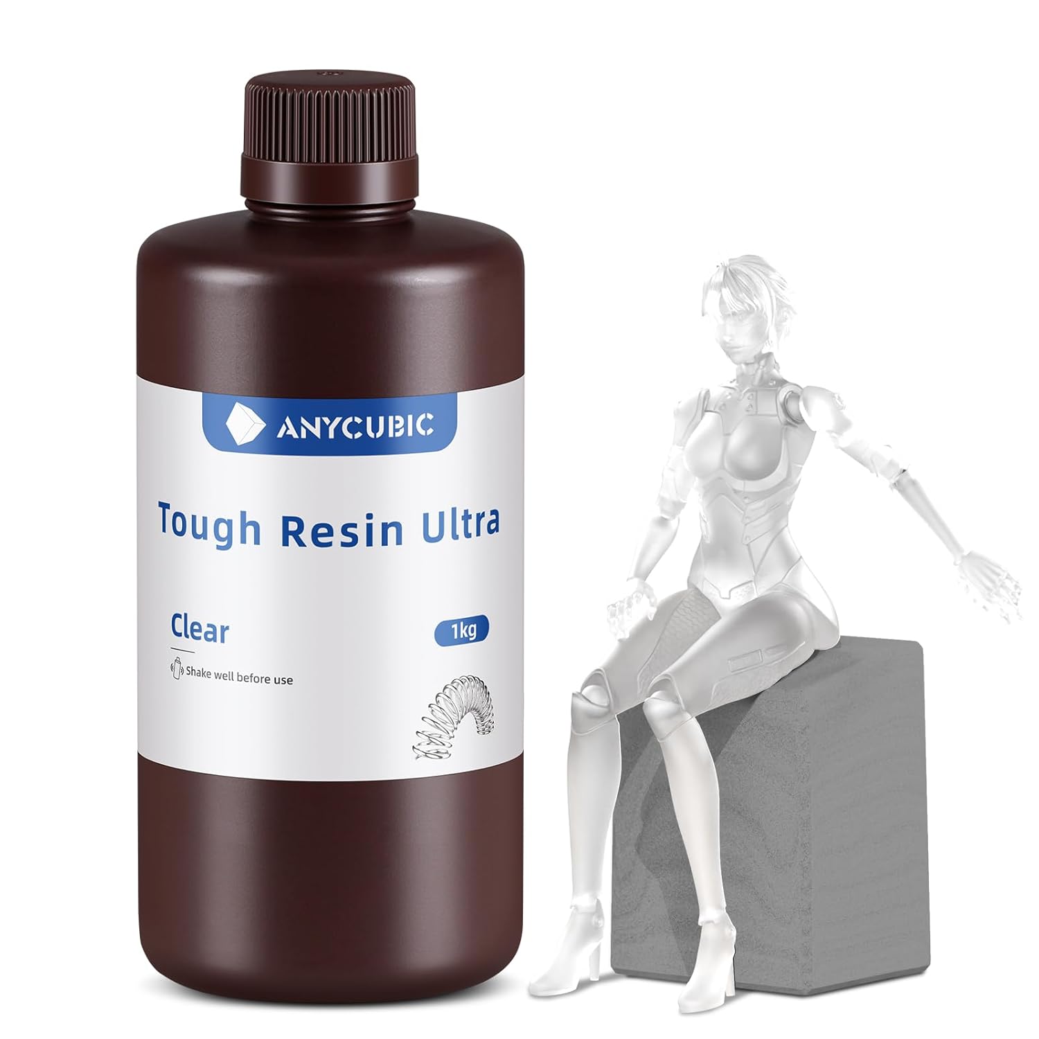 ANYCUBIC Ultra Tough Resin for 3D Printing with Flexibility