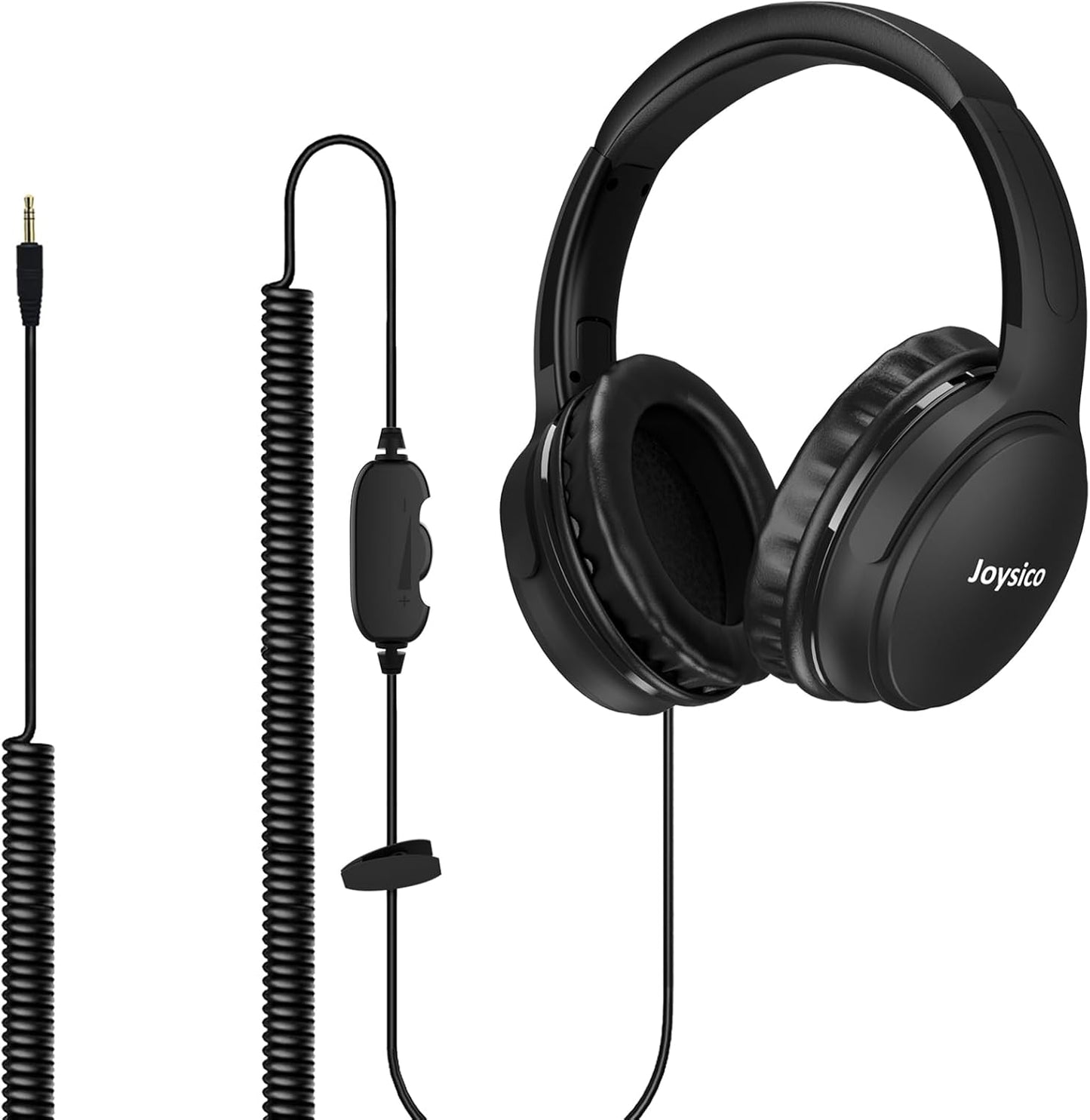 Joysico 6M Long Cord Headphones for Seniors - Volume Control, Comfort Fit