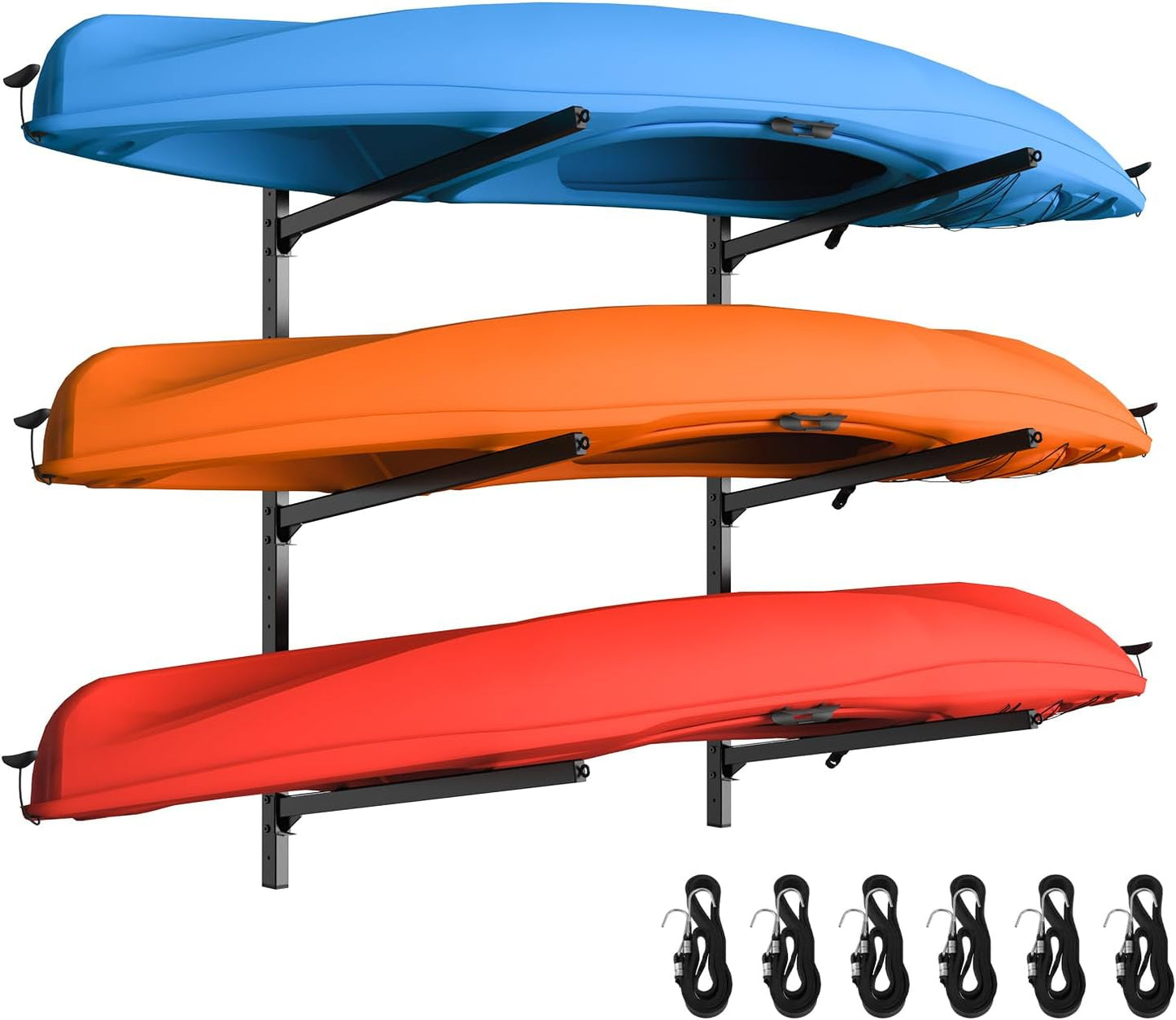 Heavy Duty Freestanding Kayak Storage Rack for Garage Use
