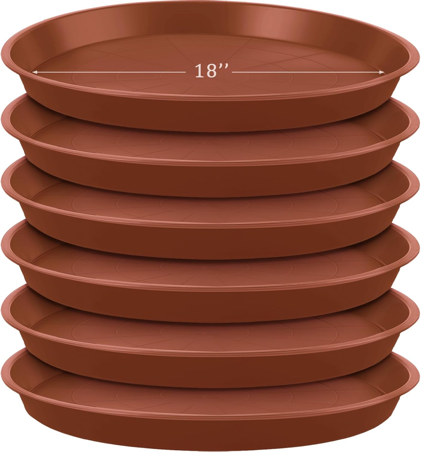 Eccliy 6 Pack Heavy Duty Plant Saucer for Indoor and Outdoor Use