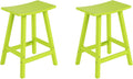 WestinTrends Malibu 24in Saddle Outdoor Bar Stool 2-Piece Set
