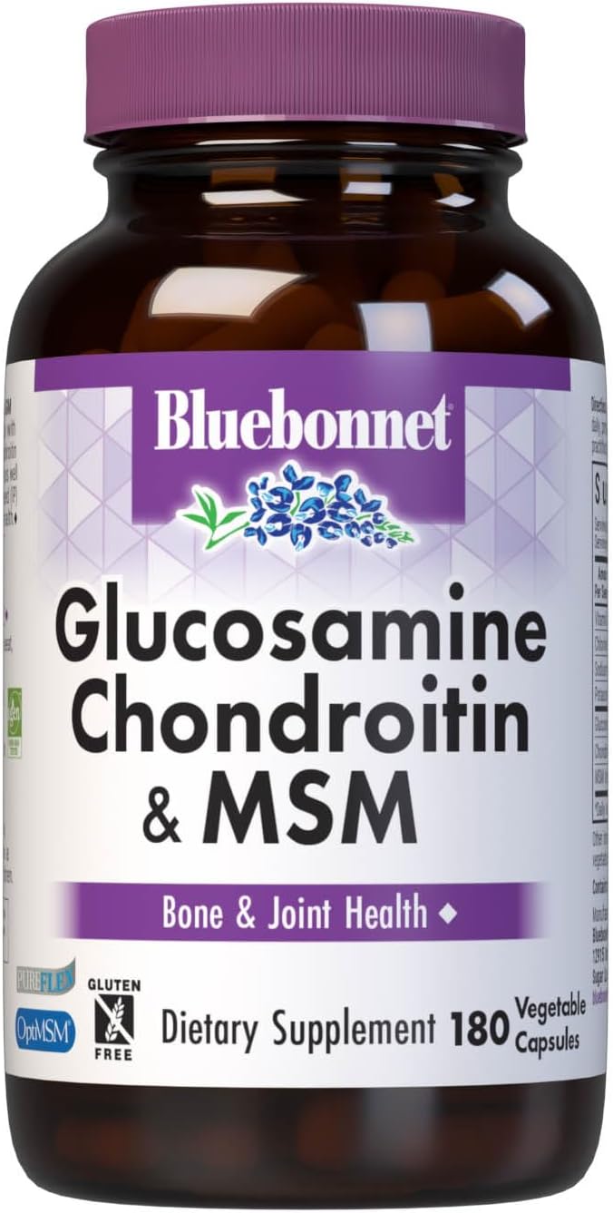 Bluebonnet Nutrition Glucosamine Chondroitin Plus MSM for Joint Health