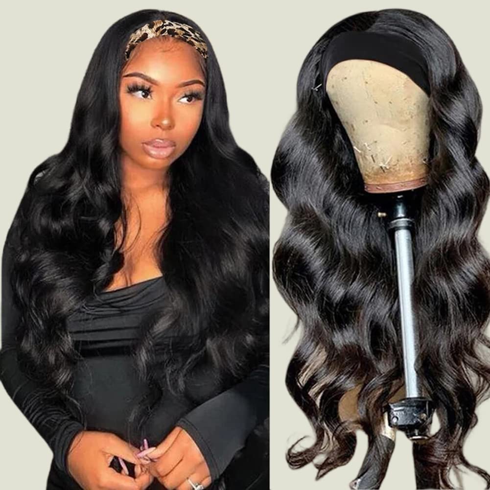 Miss Lee Headband Wig Human Hair for Black Women - 14 Inch