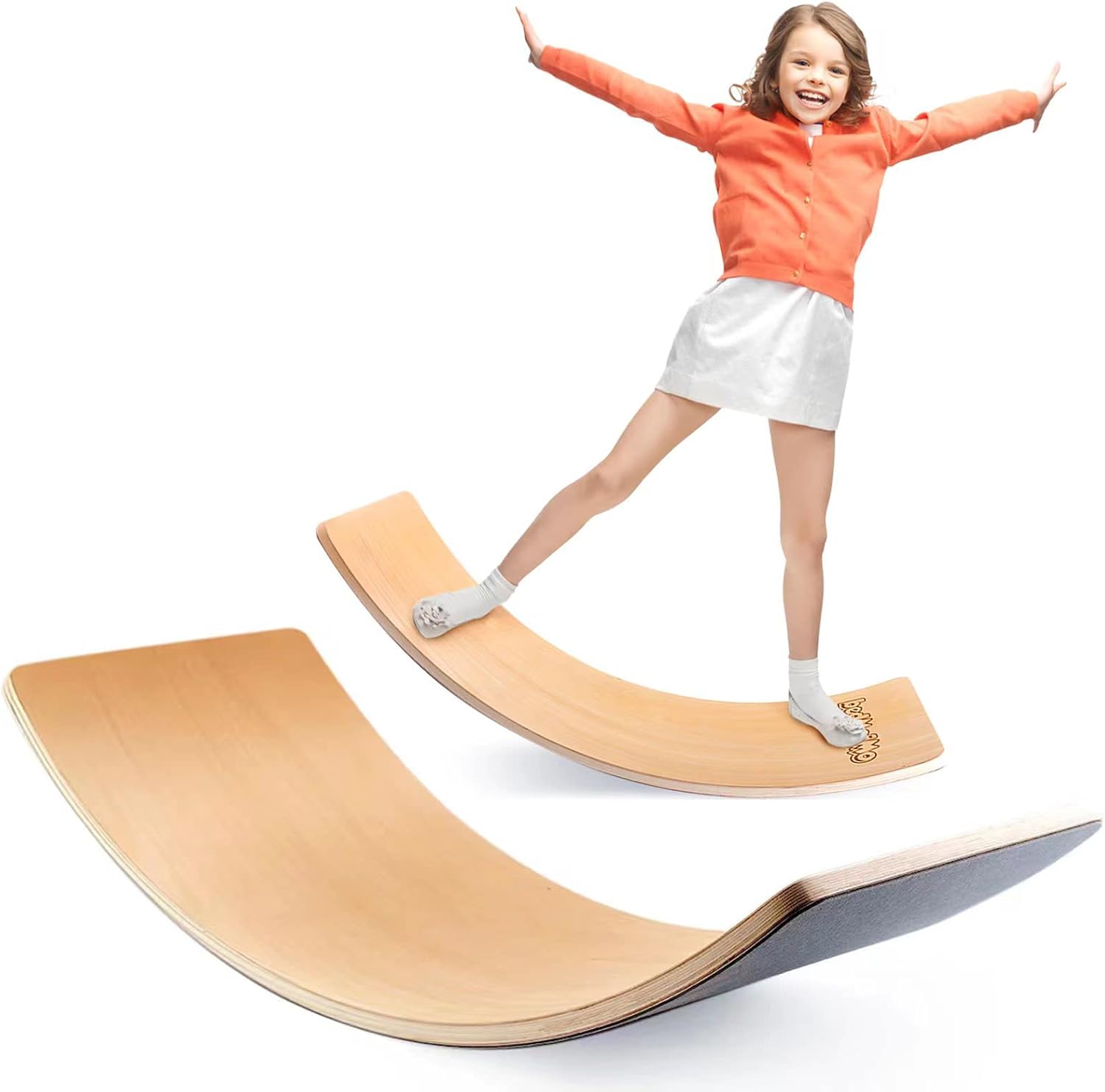 35 Inch Wooden Balance Board for Kids and Adults - Fun & Safe