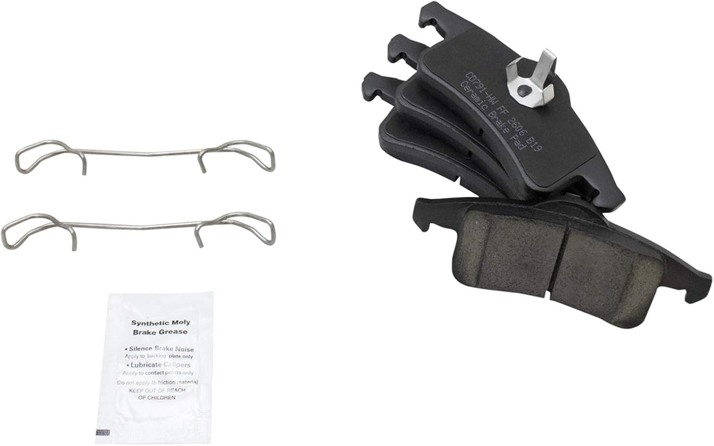 TRQ Rear Brake Pads Ceramic for 1999-2004 Jeep Grand Cherokee