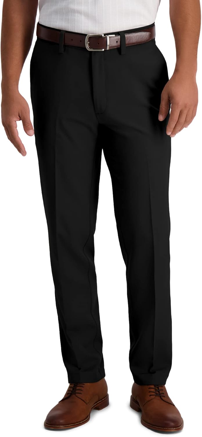 Haggar Men's Cool 18 Pro Slim Fit Casual Pant for Comfort