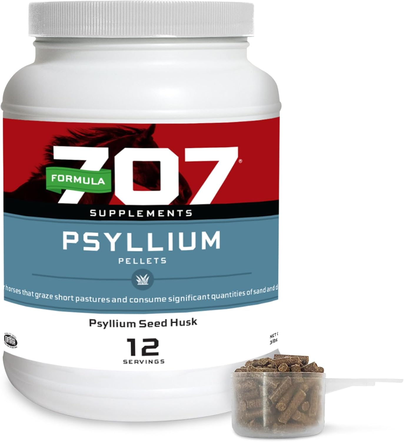 Formula 707 Psyllium Pellets Equine Supplement for Horses