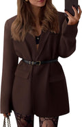 Blazers for Women Fall 2025 Open Front Oversized Suit Jacket