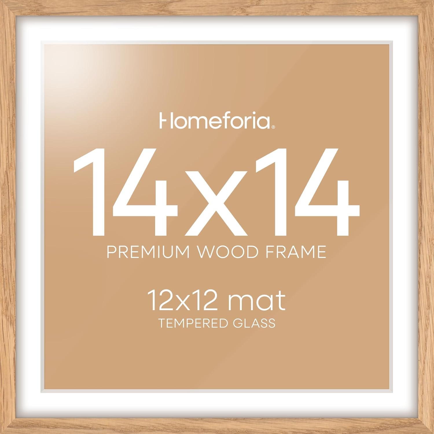 Homeforia Wood Square Frame 14x14 for Elegant Display