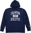 Champion Mens Navy Blue Moisture Wicking Pullover Hoodie Large - Gym