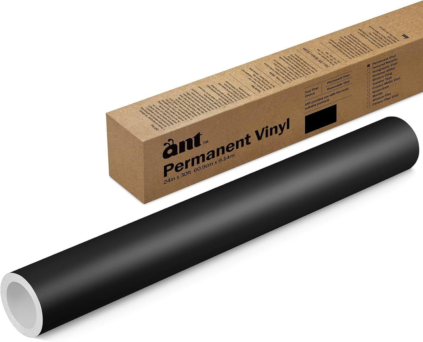 ANT Permanent Vinyl Roll for DIY Projects, 24in x 30in