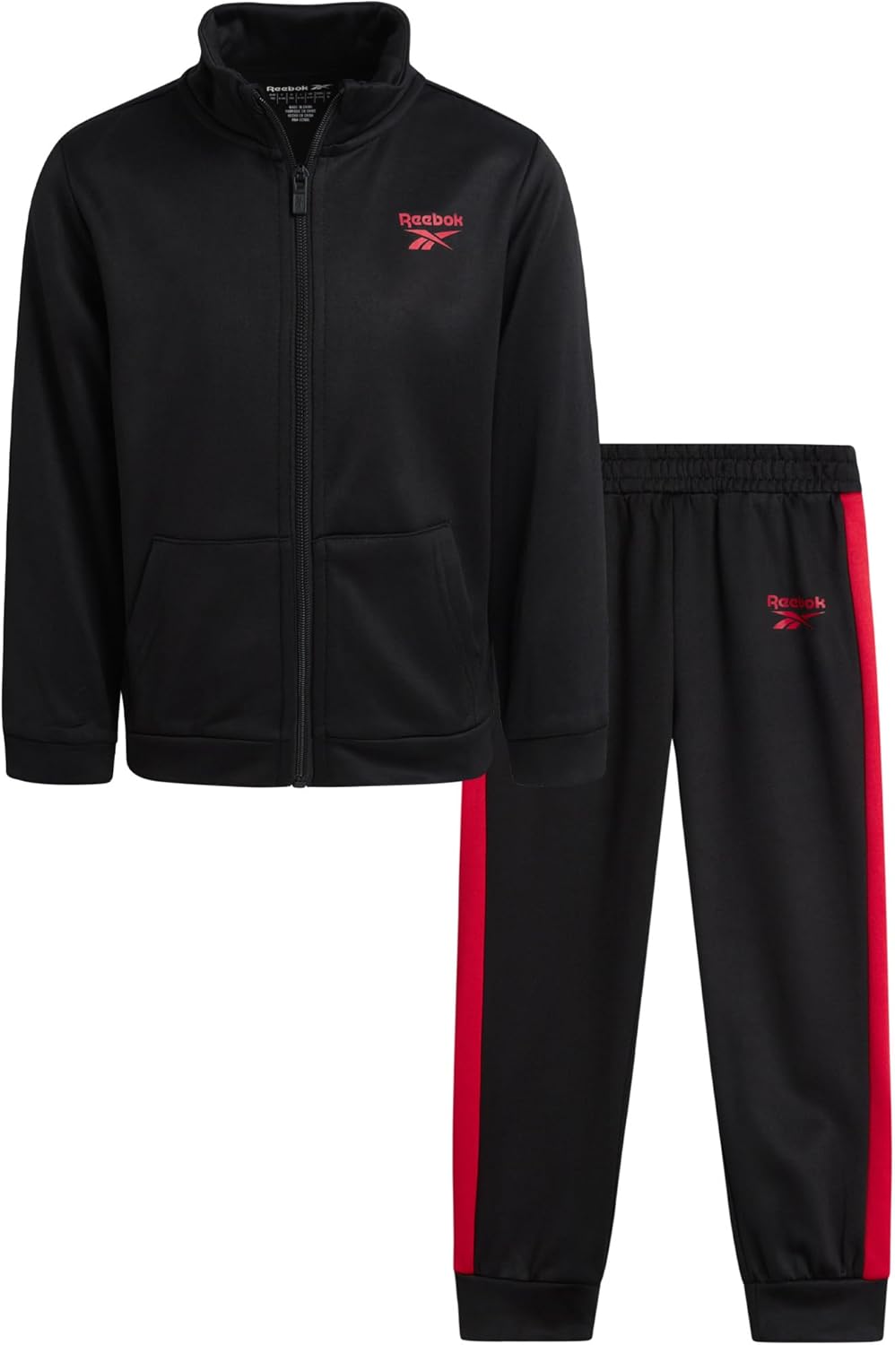 Reebok Boys Tracksuit Set - Stylish 2 Piece Athletic Outfit
