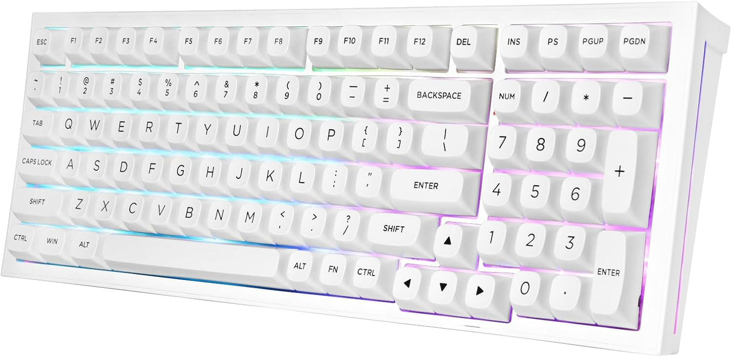 Redragon Creamy Wireless Gaming Keyboard - Hot Swappable, Gasket Structure, RGB Backlit