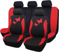 Flying Banner Butterfly Car Seat Covers Full Set - Colorful Rear Bench
